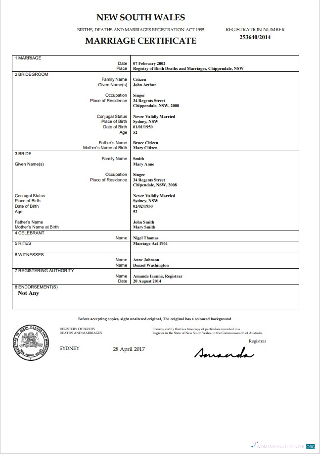 Download Australia Northern Territory of Australia birth certificate template in Word Photoshop template